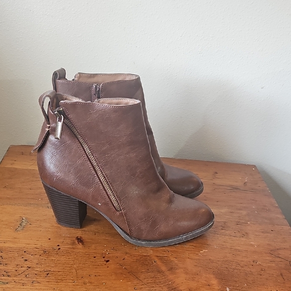 Charlotte Russe Shoes - Charlotte Russe Brown Ankle Booties